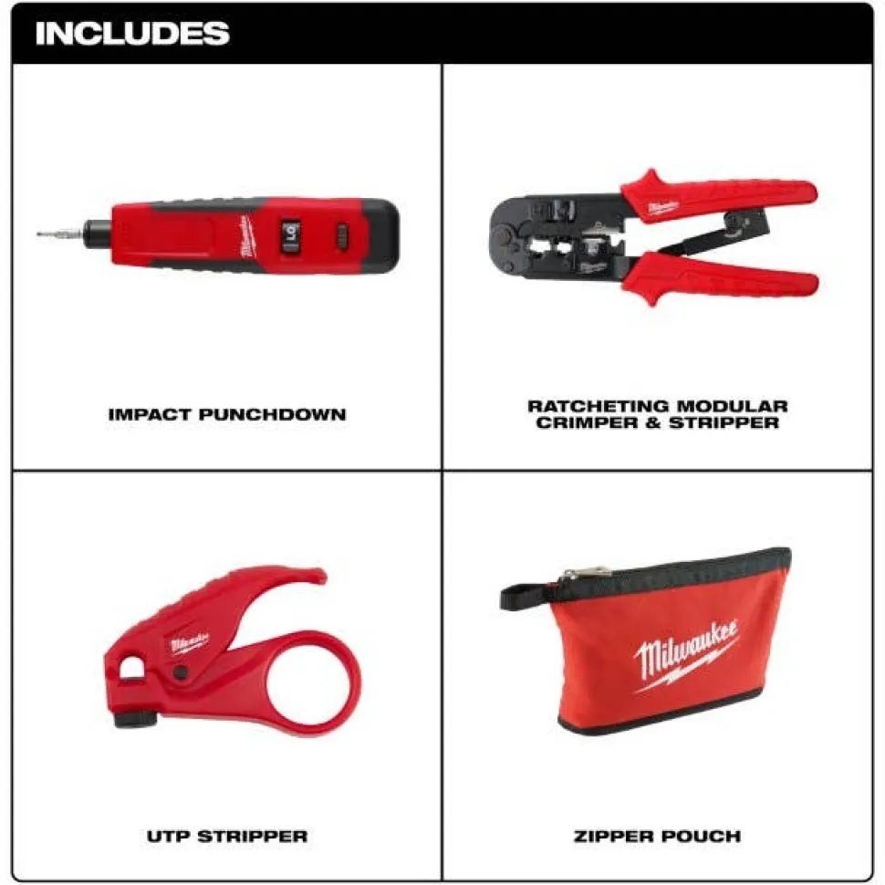 Milwaukee Twisted Pair Install Kit 48-22-8101