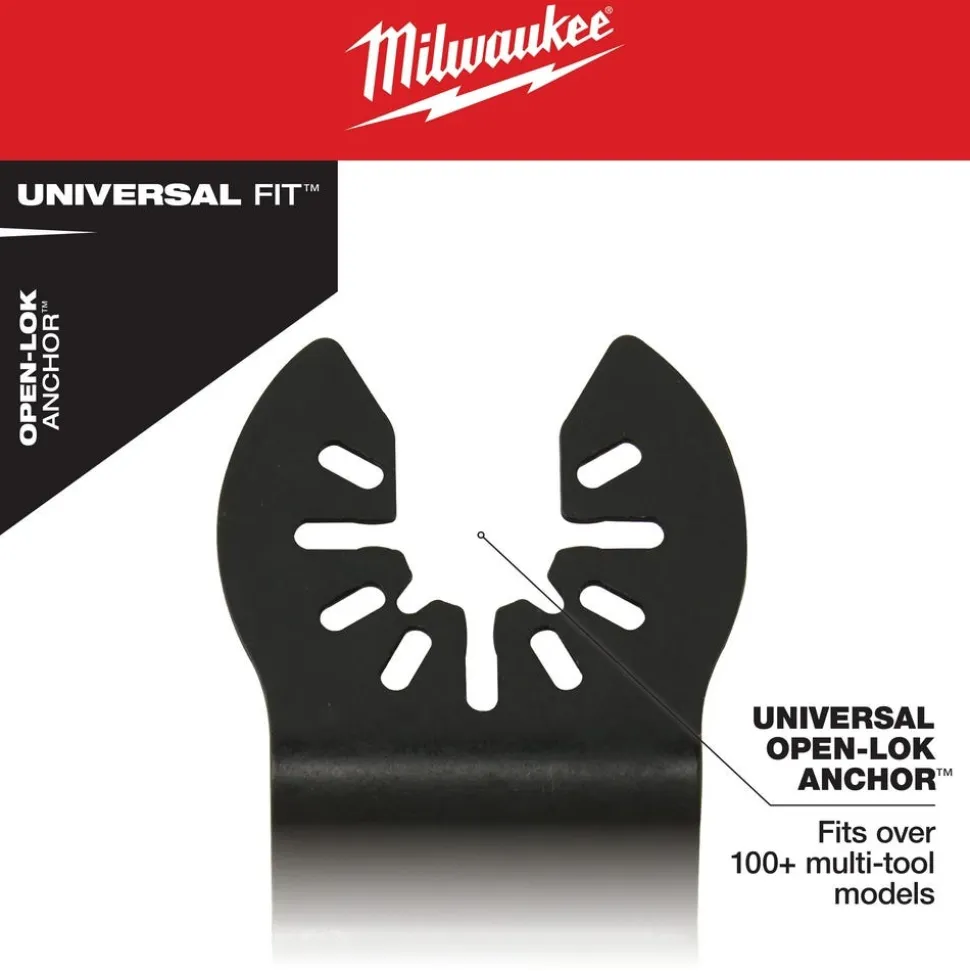 Milwaukee Universal Fit OPEN-LOK 15PC Oscillating Multi-Tool Blade Kit w/ Modular Case 49-10-9114