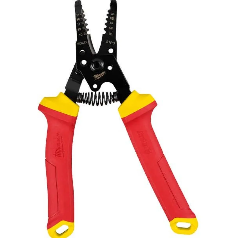 Milwaukee 1000V Insulated 10-20 AWG Wire Stripper & Cutter 48-22-2214