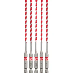 Milwaukee 5/32" x 4" x 6" SHOCKWAVE Impact Duty Carbide Hammer Drill Bits - Bulk 5 PK 48-20-9155