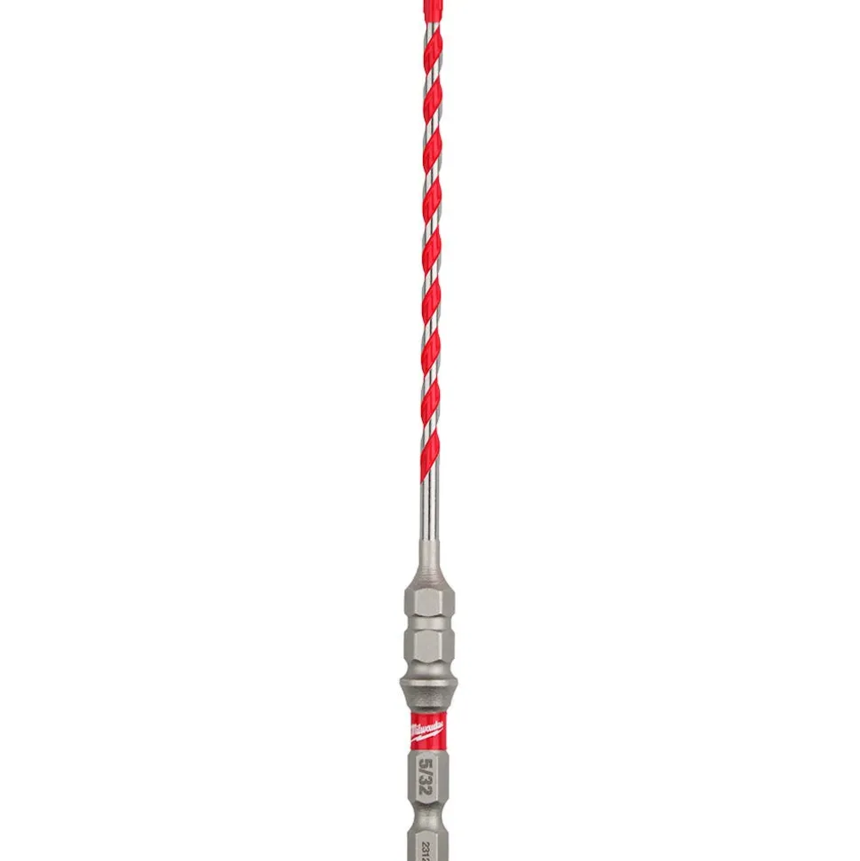 Milwaukee 5/32" x 4" x 6" SHOCKWAVE Impact Duty Carbide Hammer Drill Bit for Concrete Screws 48-20-9092