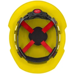 Milwaukee Yellow Full Brim Vented Type 1 Class C Hard Hat w/ 4pt Ratcheting Suspension 48-73-1203