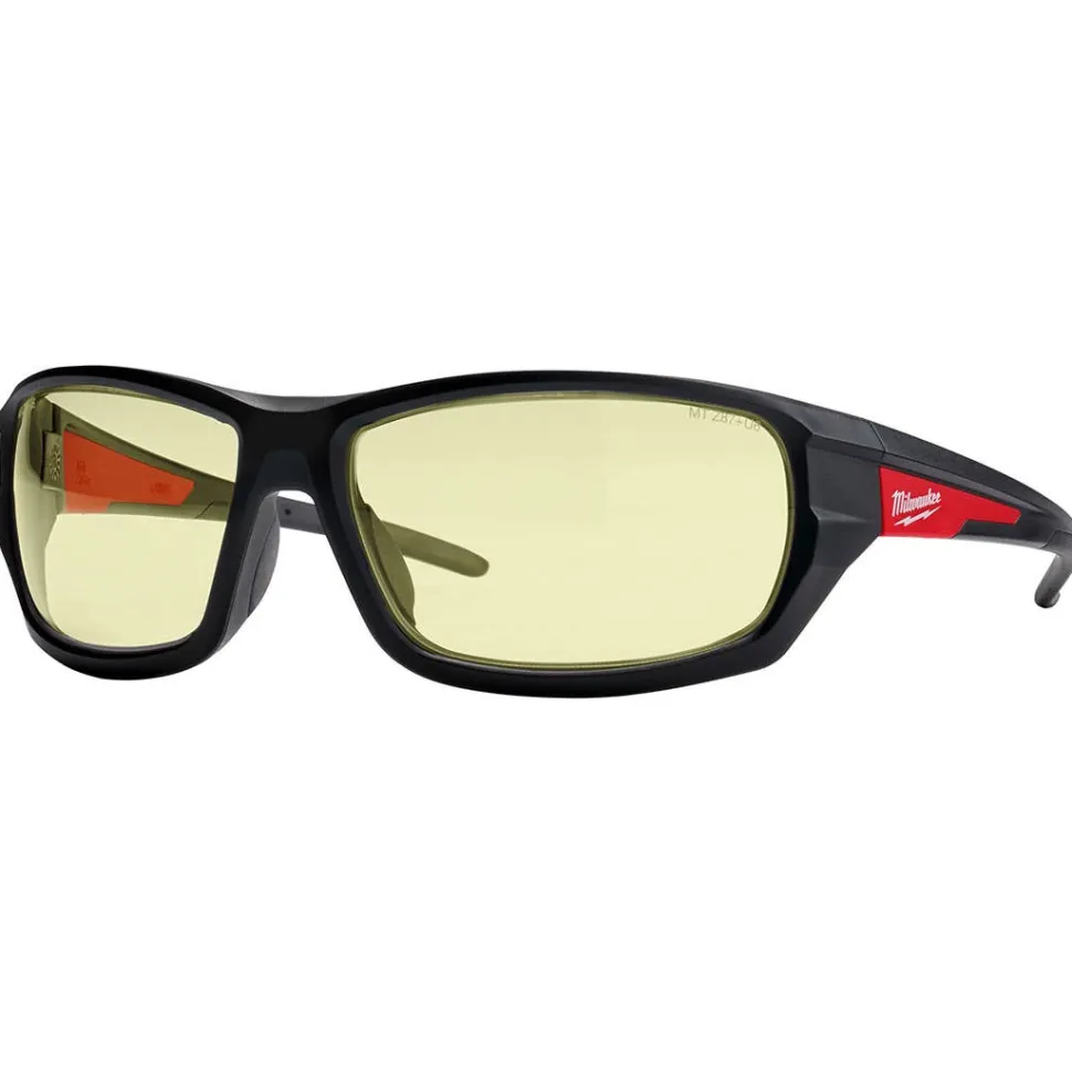 Milwaukee Yellow High Performance Safety Glasses w/ Fog-Free Lenses 48-73-2120
