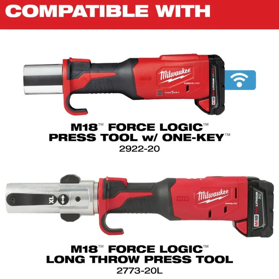 Milwaukee 1/4"- 1-1/8" ZoomLock MAX Press Jaw Kit for M18 FORCE LOGIC Press Tools 49-16-2662Z