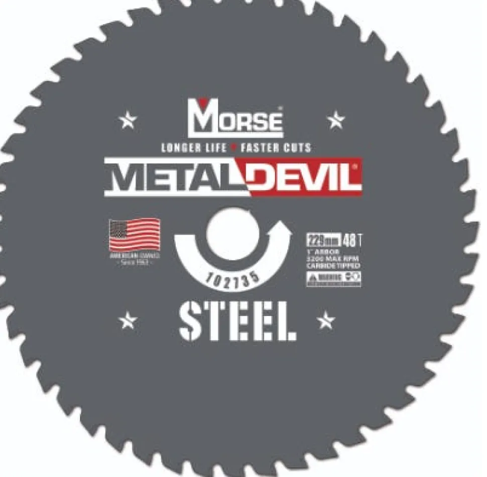 MK Morse 7-1/4" STEEL Metal Devil Circular Saw Blades 48 Tooth 20MM Arbor CSM7254820FSC