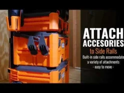 MODbox Rolling Toolbox w/ Two Drawer, Small, and Tall Component Toolbox Bundle