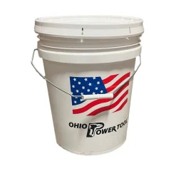 Ohio Power Tool 5 Gal, .70 Mil. Logo & Flag Bucket