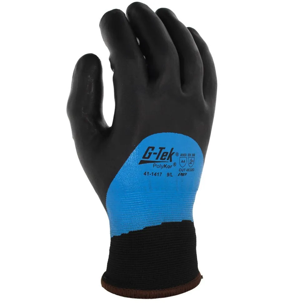 PIP Safety G-Tek PolyKor Double-Dipped Nitrile Foam Gloves PIP41-1417