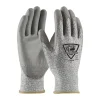 PIP Safety Seamless Knit Polykor Blended Glove with Polyurethane Coated Flat Grip on Palm & Fingers 719DGU/M