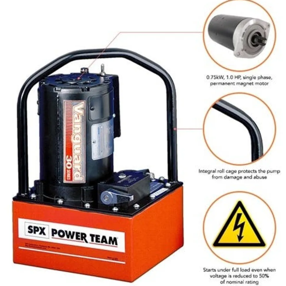 Power Team Electric Hydraulic Pump - Double Acting PE304