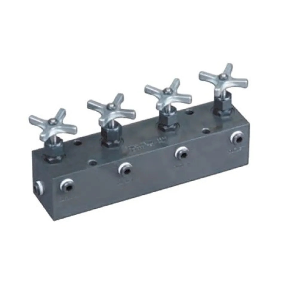 Power Team Hydraulic 4 Valve Manifold 9644