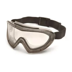 Pyramex Capstone Gray Direct/Indirect Goggle with Clear Anti-Fog Lens GG504T