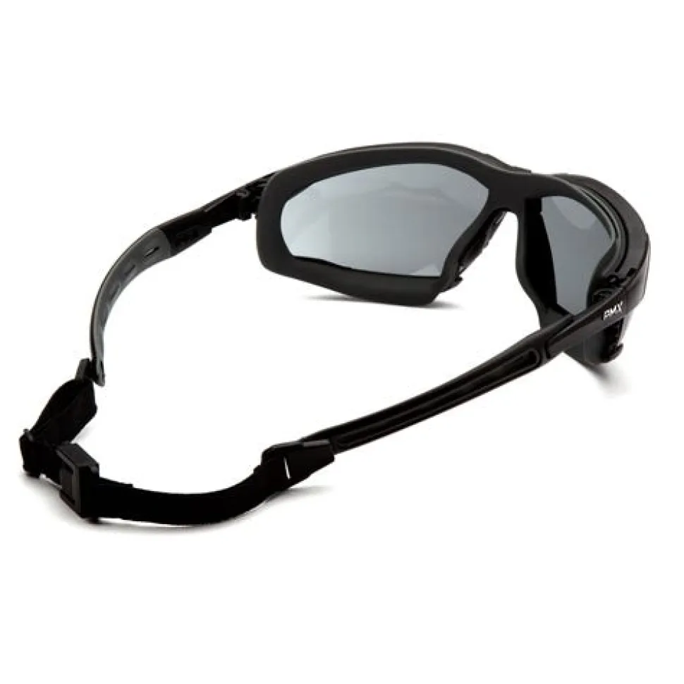 Pyramex Isotope Gray H2MAX Anti-Fog Lens with Black Frame GB9420STM