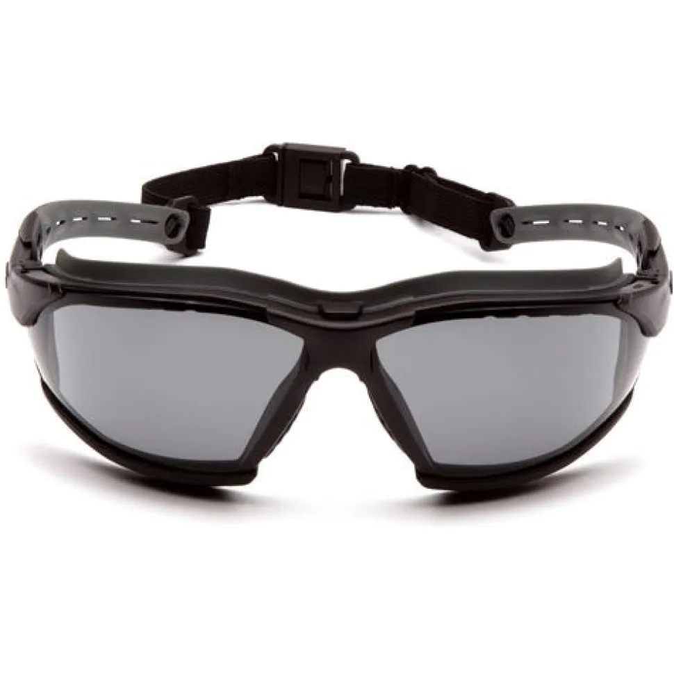 Pyramex Isotope Gray H2MAX Anti-Fog Lens with Black Frame GB9420STM