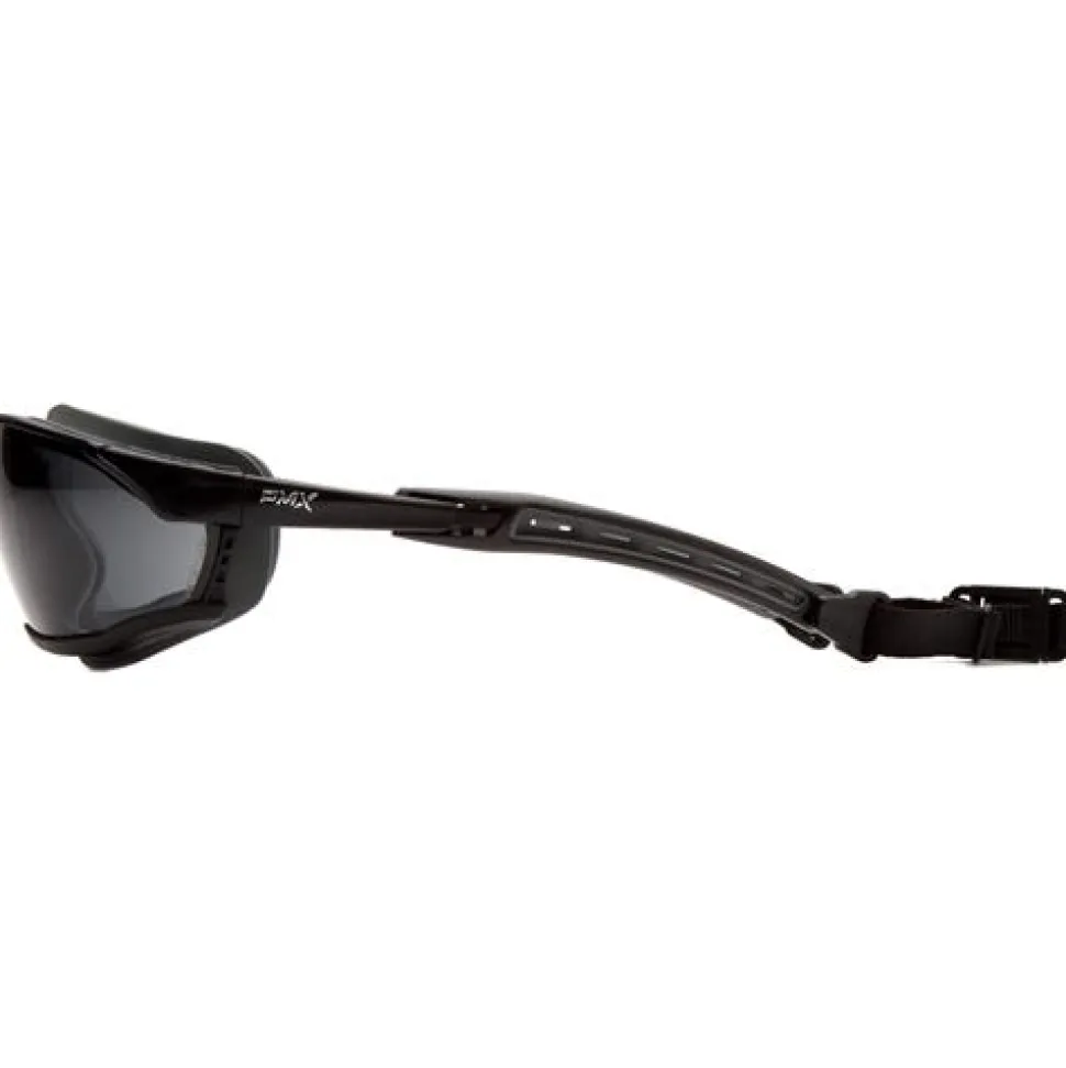 Pyramex Isotope Gray H2MAX Anti-Fog Lens with Black Frame GB9420STM