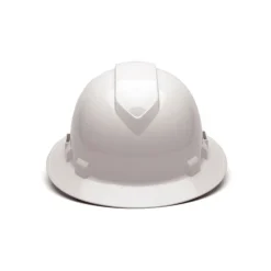 Pyramex Ridgeline Vented Full Brim 4 Pt Ratchet Suspension White HP54110V