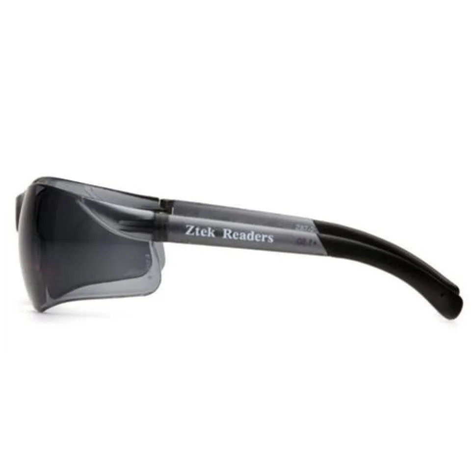 Pyramex ZTEK Gray +2.5 Reader Lens with Gray Temples S2520R25