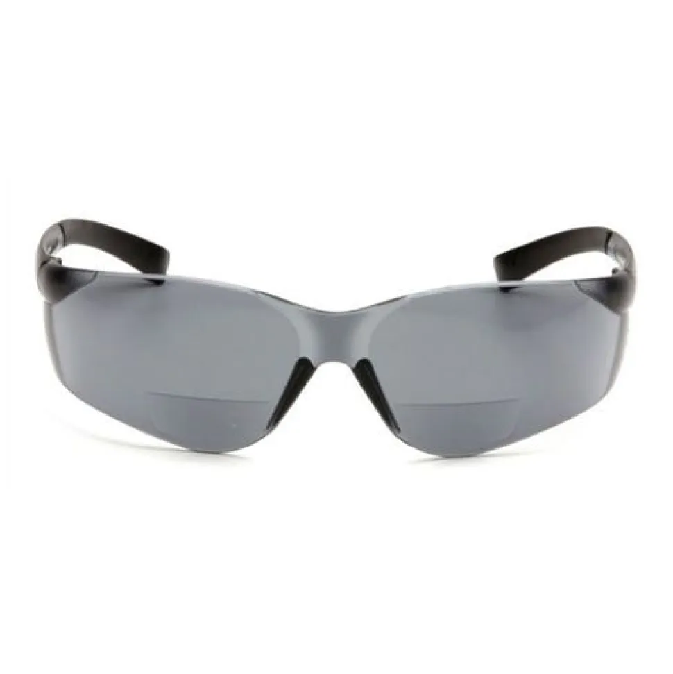 Pyramex ZTEK Gray +2.0 Reader Lens with Gray Temples S2520R20
