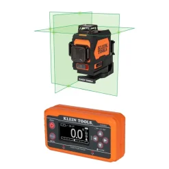 Rechargeable Self-Leveling Green Planar Laser Level w/ Digital Level with Programmable Angles