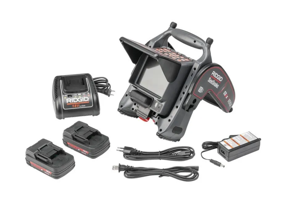 RIDGID CS6x VERSA SeeSnake Digital Recording Monitor Wi-Fi Battery Kit 64968