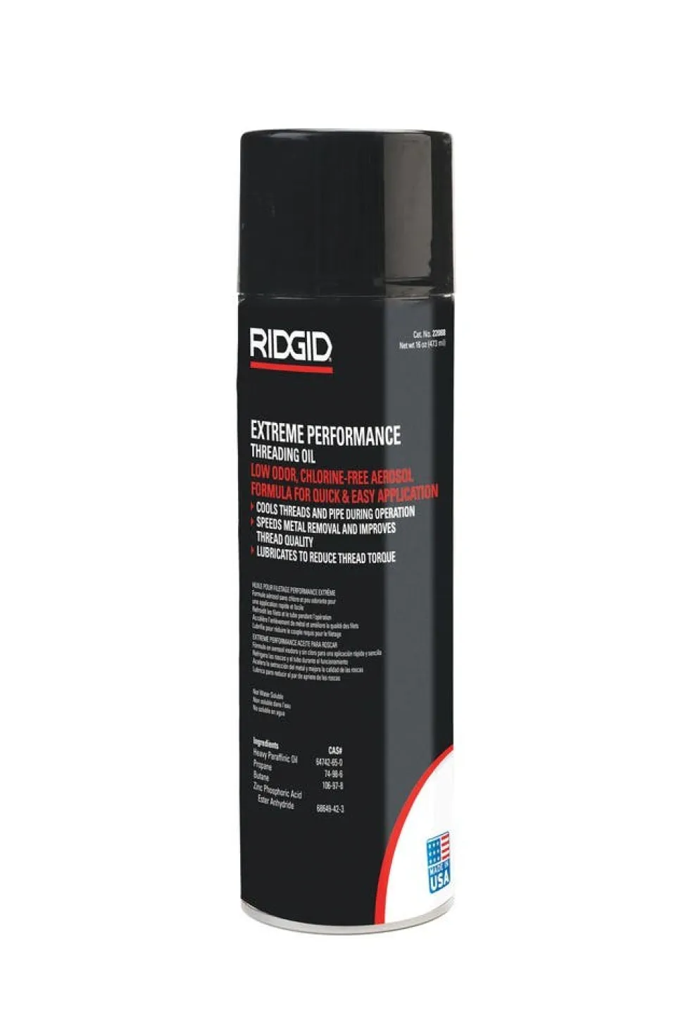 RIDGID Extreme Performance Aerosol Thread Cutting Oil Can 22088