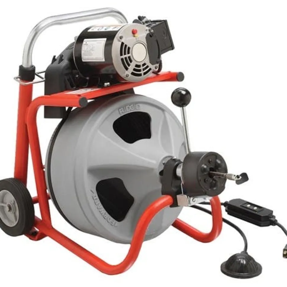 RIDGID K-400 Drum Machine AUTOFEED 1/2" x 75' IW Cable 27013