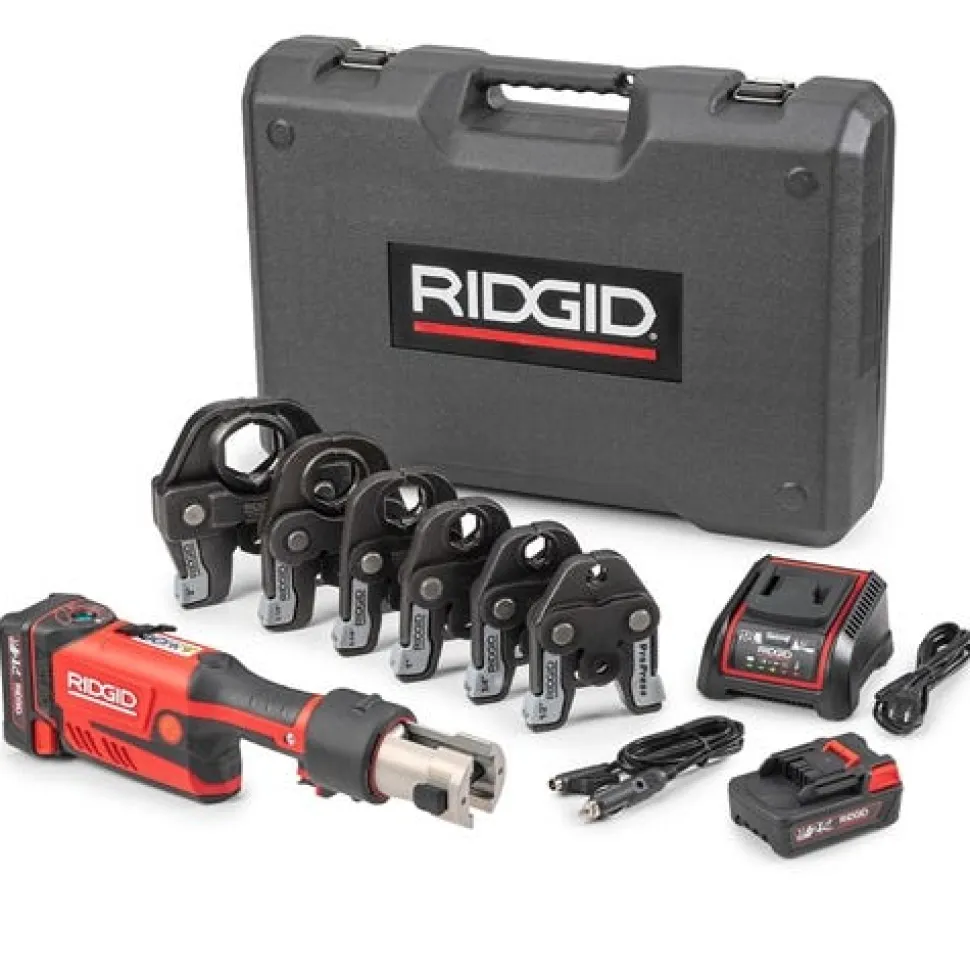 Ridgid RP 351 Cordless Press Tool Kit w/ ProPress Jaws (1/2" - 2") 67178
