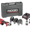 RIDGID Tools RP 251 Press Tool Battery Kit with 1/2", 3/4" and 1" PureFlow Jaws 78168