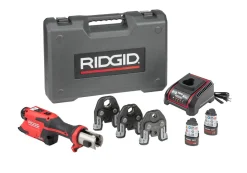 RIDGID Tools RP 251 Press Tool Battery Kit with 1/2", 3/4" and 1" PureFlow Jaws 78168