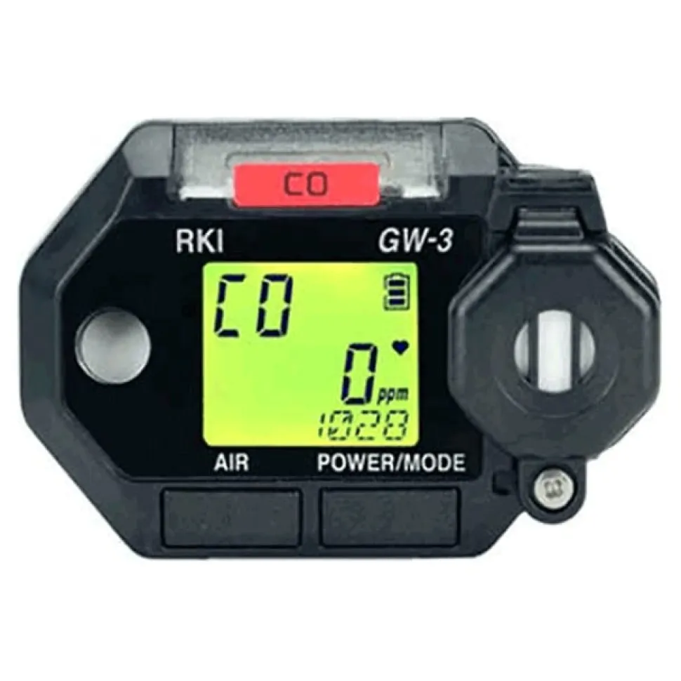 RKI Instruments GasWatch 3 w/ CO Sensor, Alligator Clip 73-0023