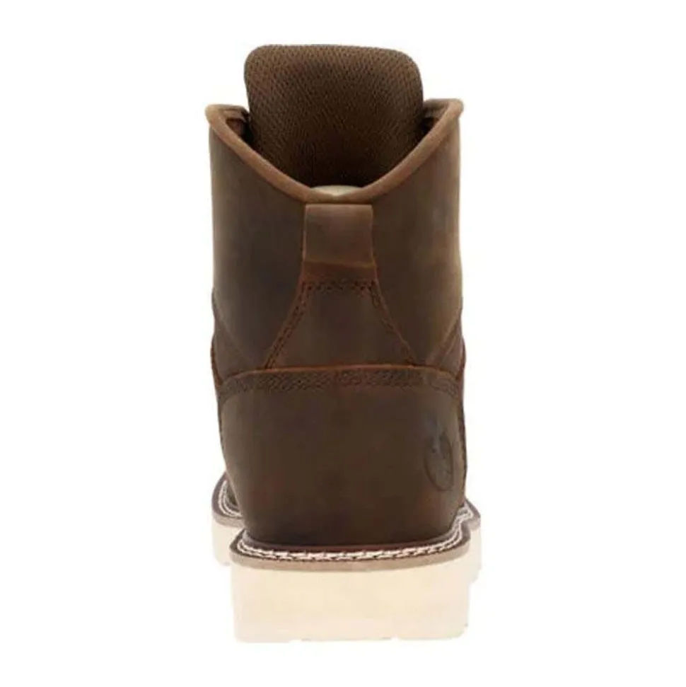 Rocky Boots Woman's Core 37 Wedge Steel Toe Work Boot - Brown GB00697-W