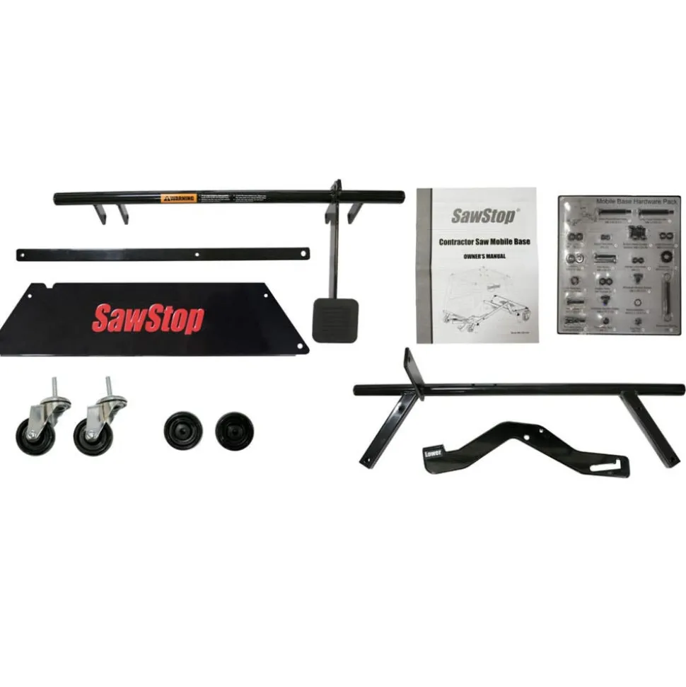 SawStop Table Saws SawStop Contractor Saw Integrated Mobile Base MB-CNS-000 MB-CNS-000