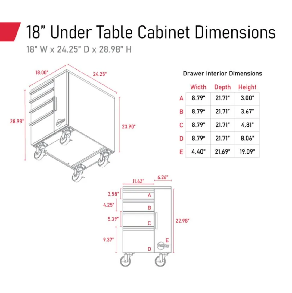 SawStop Table Saws SawStop 18" Under Table Cabinet TSA-UTC18 TSA-UTC18