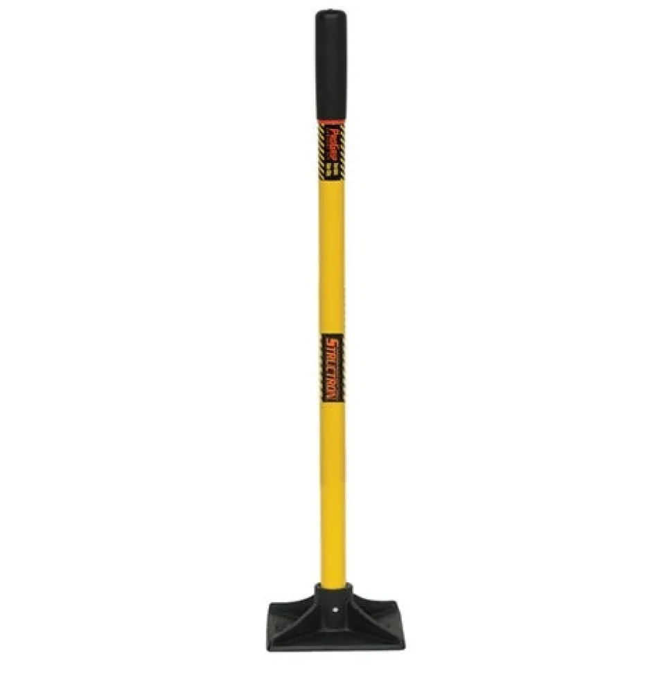 Seymour 8" x 8" Tamper Structron S800 SuperDuty Cast Iron Head & 44" Yellow Fiberglass Handle 85078