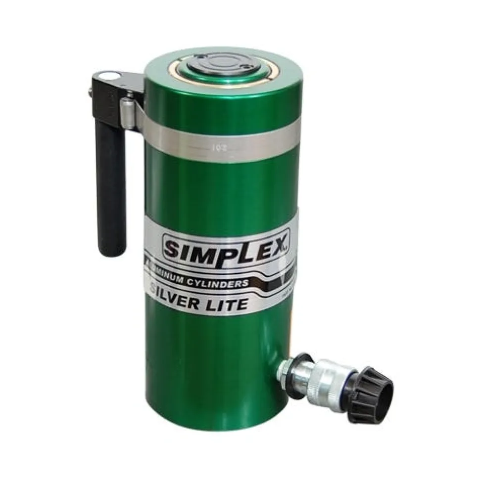 Simplex Aluminum 150 Ton Hydraulic 6" Single Acting Cylinder Locknut RAL1506