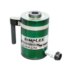 Simplex Aluminum 50 Ton Hydraulic 10" Single Acting Cylinder Locknut RAL5010