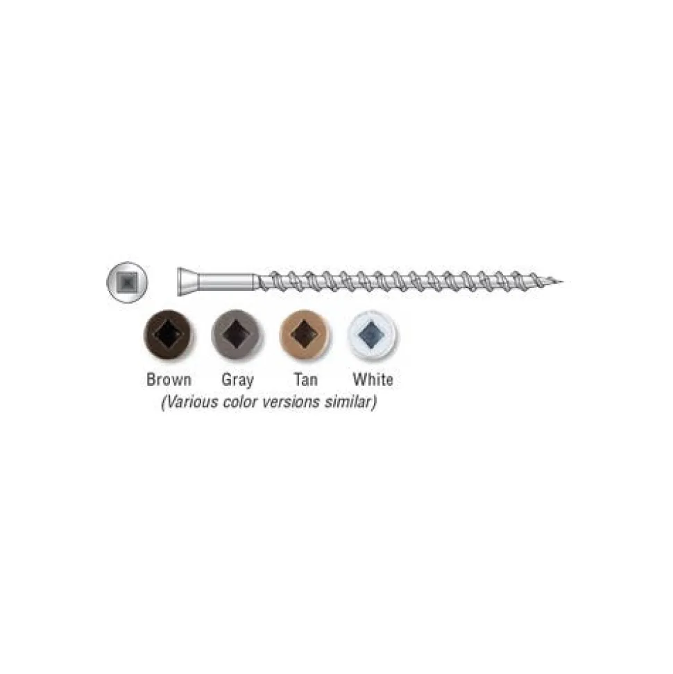Simpson Strong Tie SSDTH #7 x 3" Trim Head Decking Screw 1000 ct. SSDTH3S