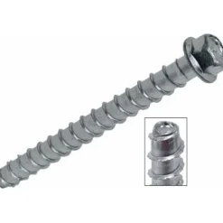 Simpson 3/8'' x 6" Strong-Tie Titen HD Self-Threading Screw Anchors (Box of 50) THD37600H