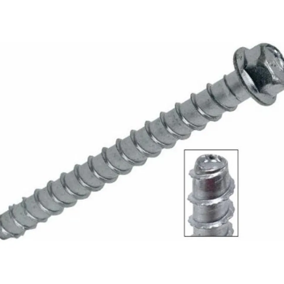 Simpson 5/8'' x 5" Strong-Tie Titen HD Self-Threading Screw Anchors (Box of 10) THDB62500H