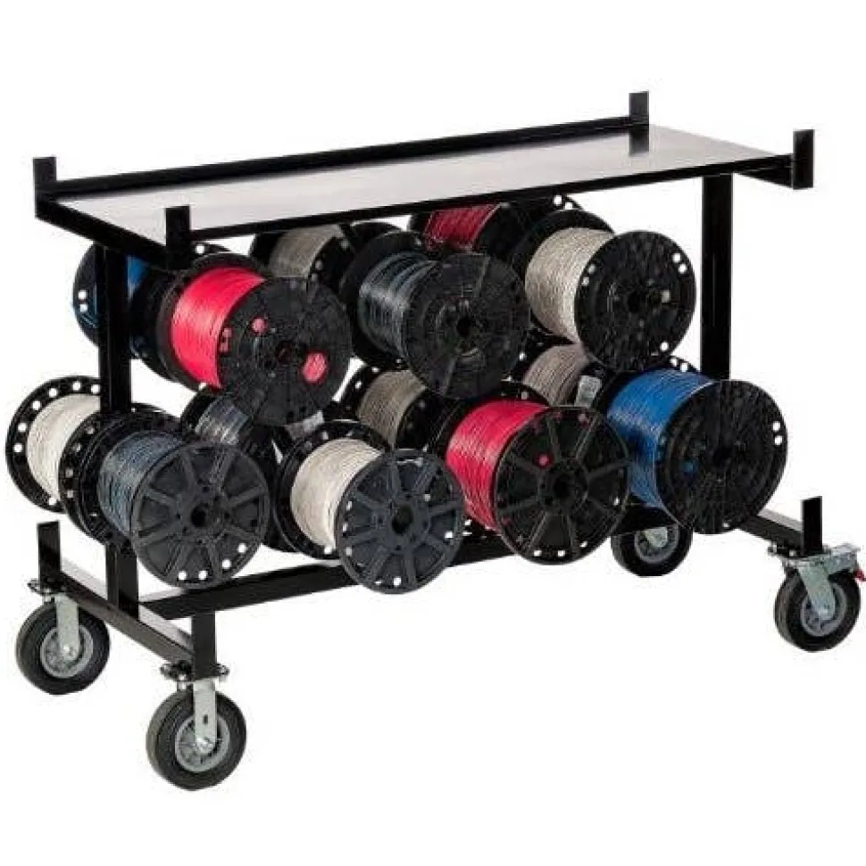 Southwire Wire Wagon 14 Spool Conduit & Wire Cart with Worktop WW-510