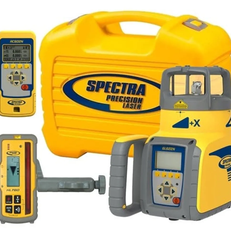Spectra Precision 2,600' Diameter Single and Dual Grade Laser; -25% to +25% Compensated Grade Range GL622N