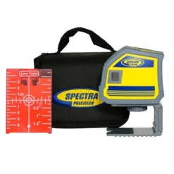 Spectra Precision 5-Point Red Beam Dot Laser Level Kit LP51