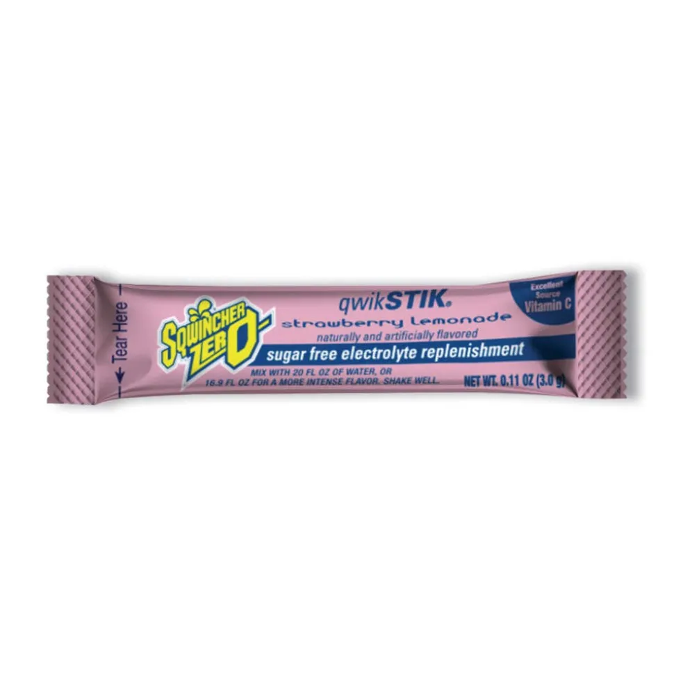 Sqwincher Qwik Stik Zero Strawberry Lemonade, 20Oz Yield (50 Pack)