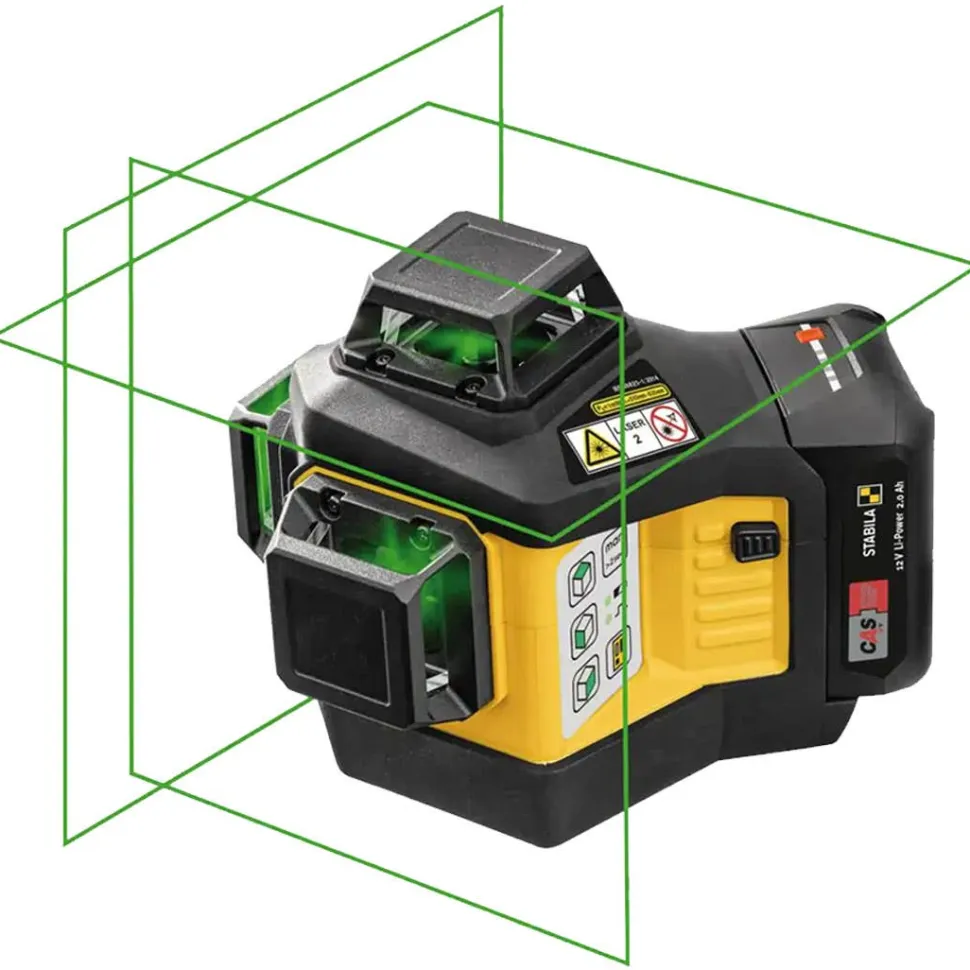 Stabila LAX 600G 3 Plane/360 Degree Green Beam Laser with Mount Kit (Tool Only) 03410