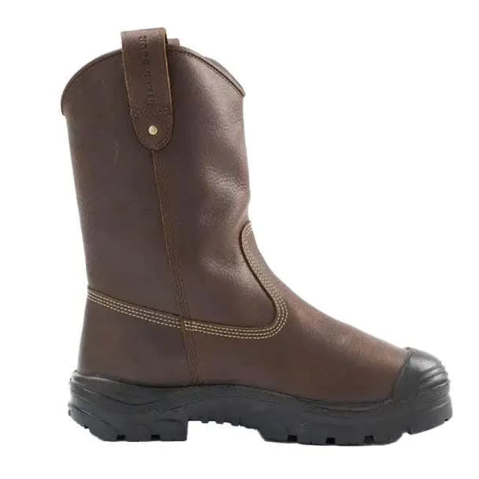 Steel Blue Work Boots Men's Heeler Met: Bump Cap Wellington Style Safety Boots Safety Toe - Oak 862905-OAK
