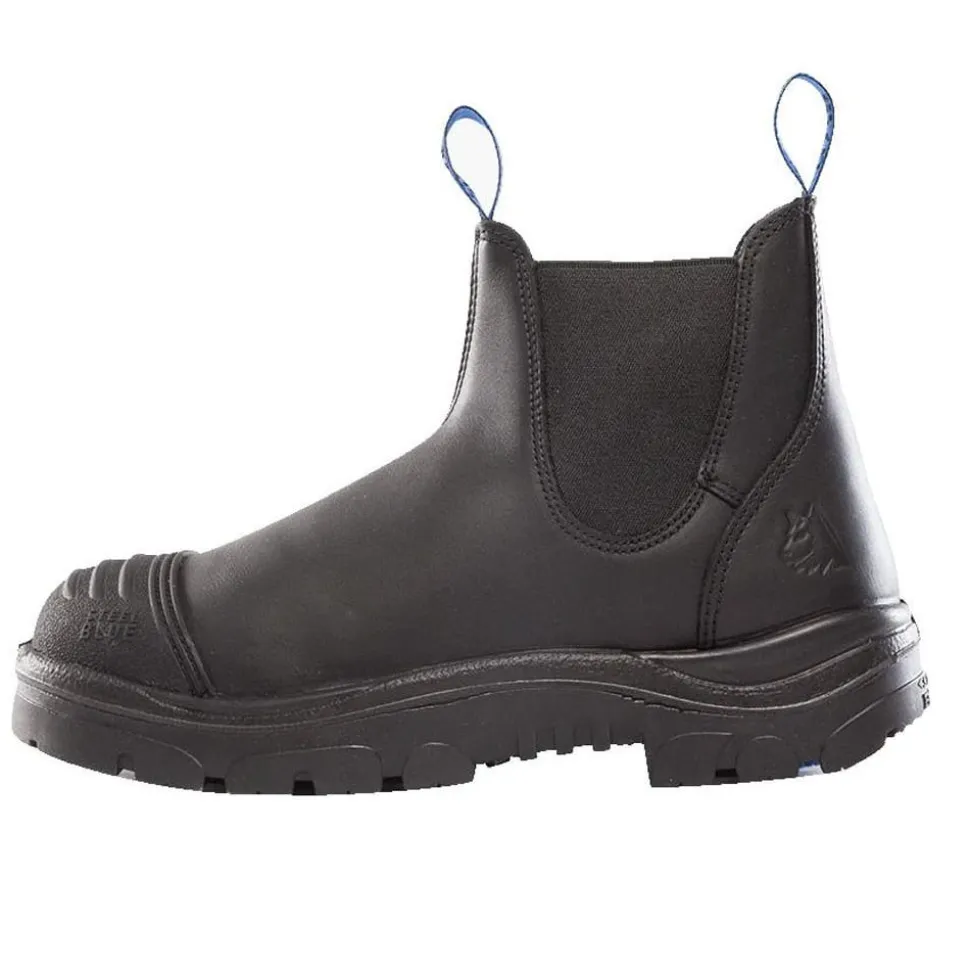Steel Blue Work Boots Men's Hobart Scuff Steel Toe Boots - Black 812967-BLK