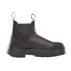 Steel Blue Work Boots Men's Hobart Scuff Steel Toe Boots - Black 812967-BLK