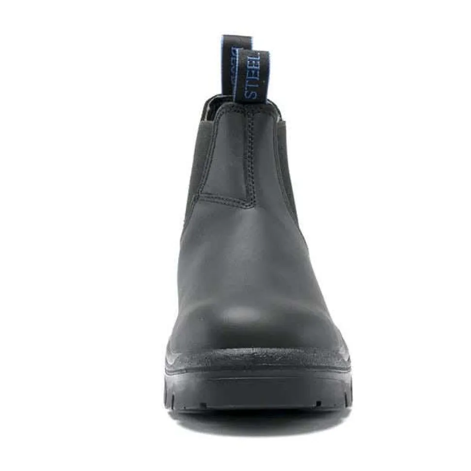 Steel Blue Work Boots Men's Hobart: Soft Toe Boots - Black 310901-BLK