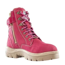 Steel Blue Work Boots Women's Southern Cross Zip EH Steel Toe Boots - Pink 812861W-PNK