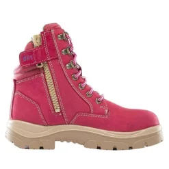 Steel Blue Work Boots Women's Southern Cross Zip EH Steel Toe Boots - Pink 812861W-PNK